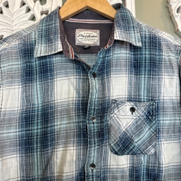 Flag and Anthem Plaid Medium Button Down - Picture 4 of 6